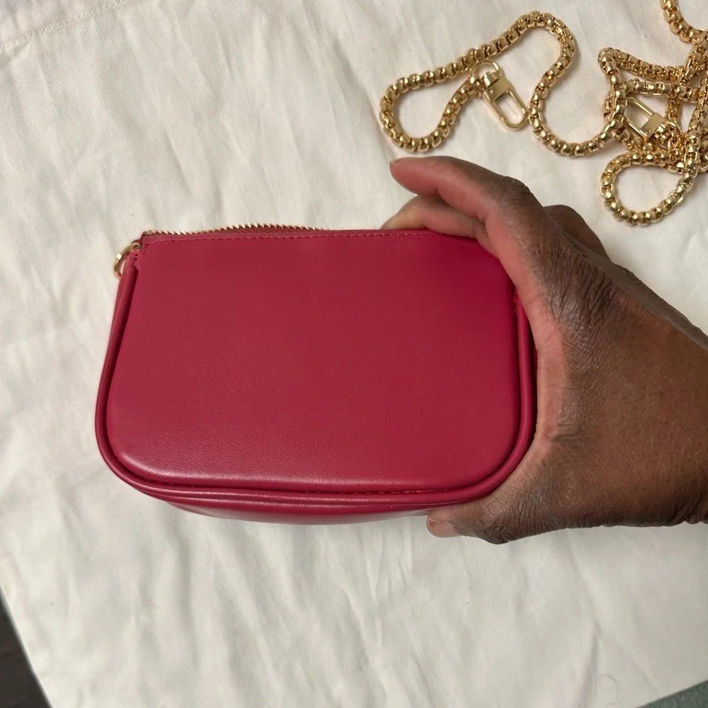 NWOT Authentic Dress Up My Purse wristlet/pouch in hot pink - Picture 6 of 9